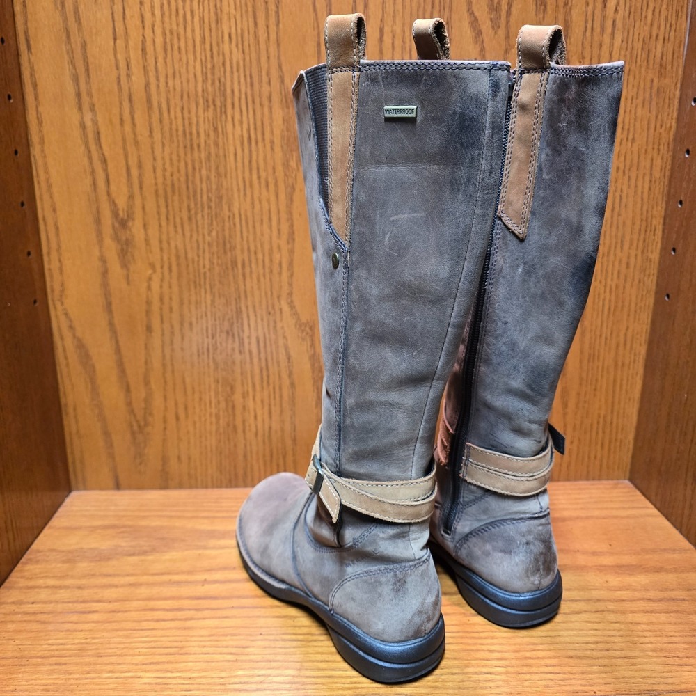 Merrell Captiva Tall Riding Boots Womens Size 5.5 EU 35.5 Cinnamon Brown Leather - Picture 4 of 11